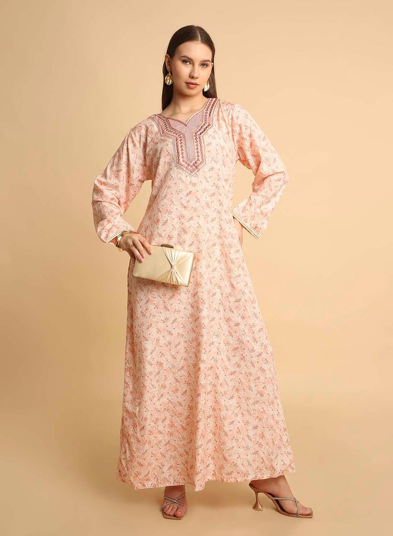 HANA & SARA Modern Arabic Jalabiya for Women Featuring Premium Soft Fabric - Image 1
